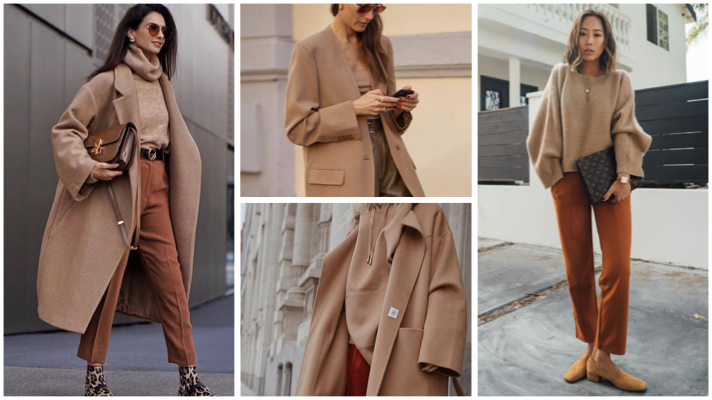 全身奶茶色穿搭讓整體感一致，更顯高級感