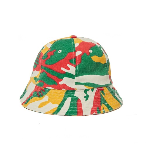 WKNDRS CAMO BUCKET HAT (RED)