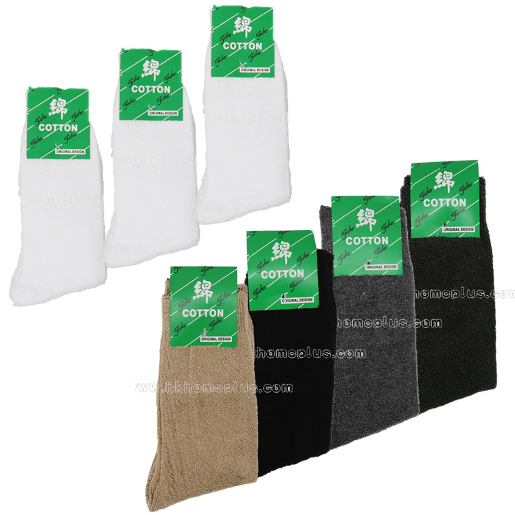 4對裝 Fishes: 棉質毛巾底長襪