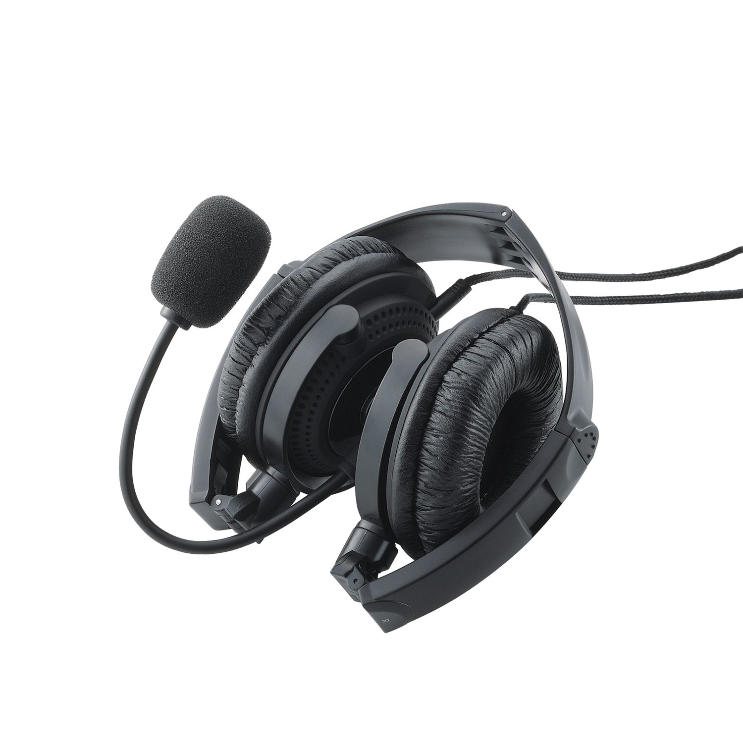 USB 折疊式耳機連麥克風 (HS-HP20UBK)