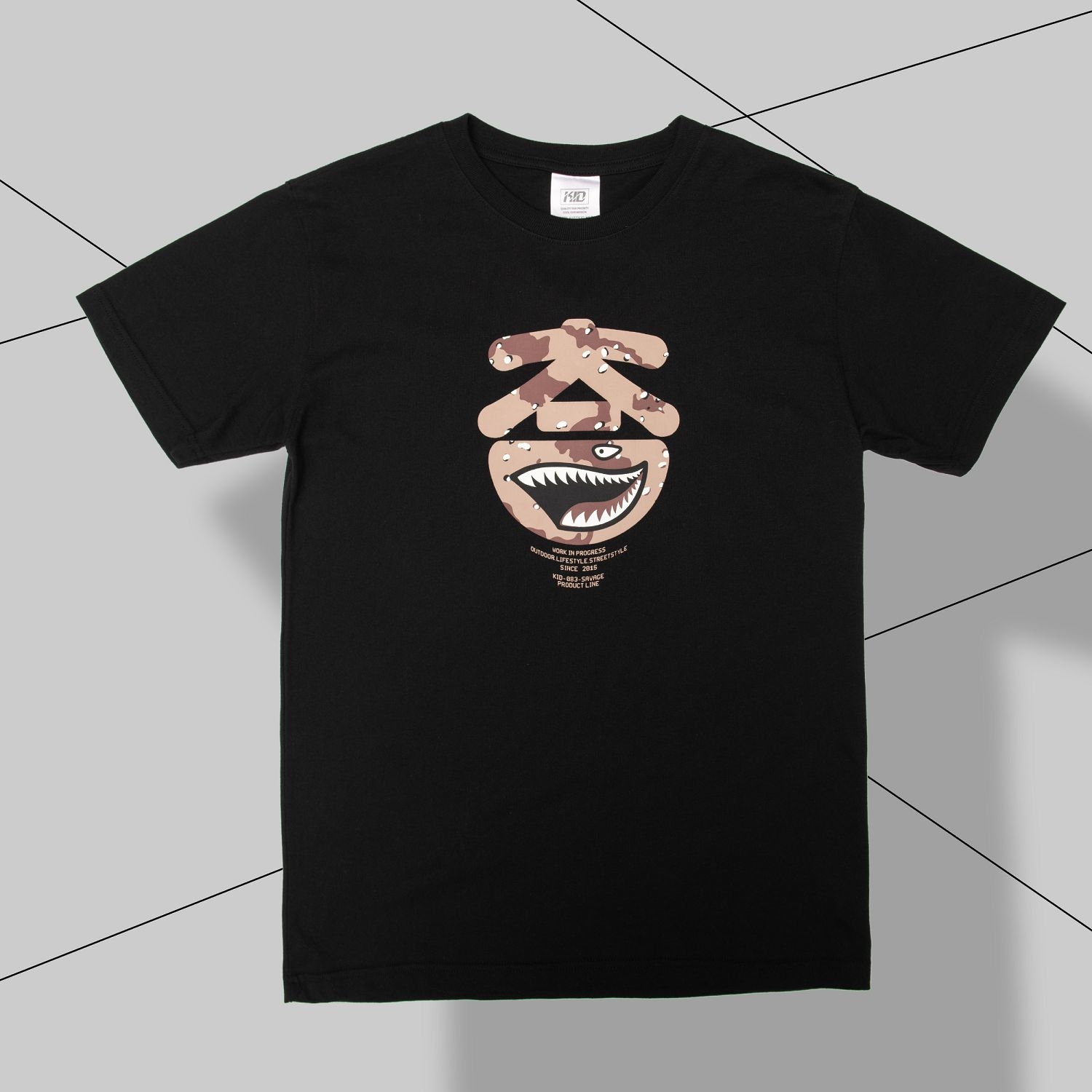 KID ® 沙漠迷彩鯊魚短T