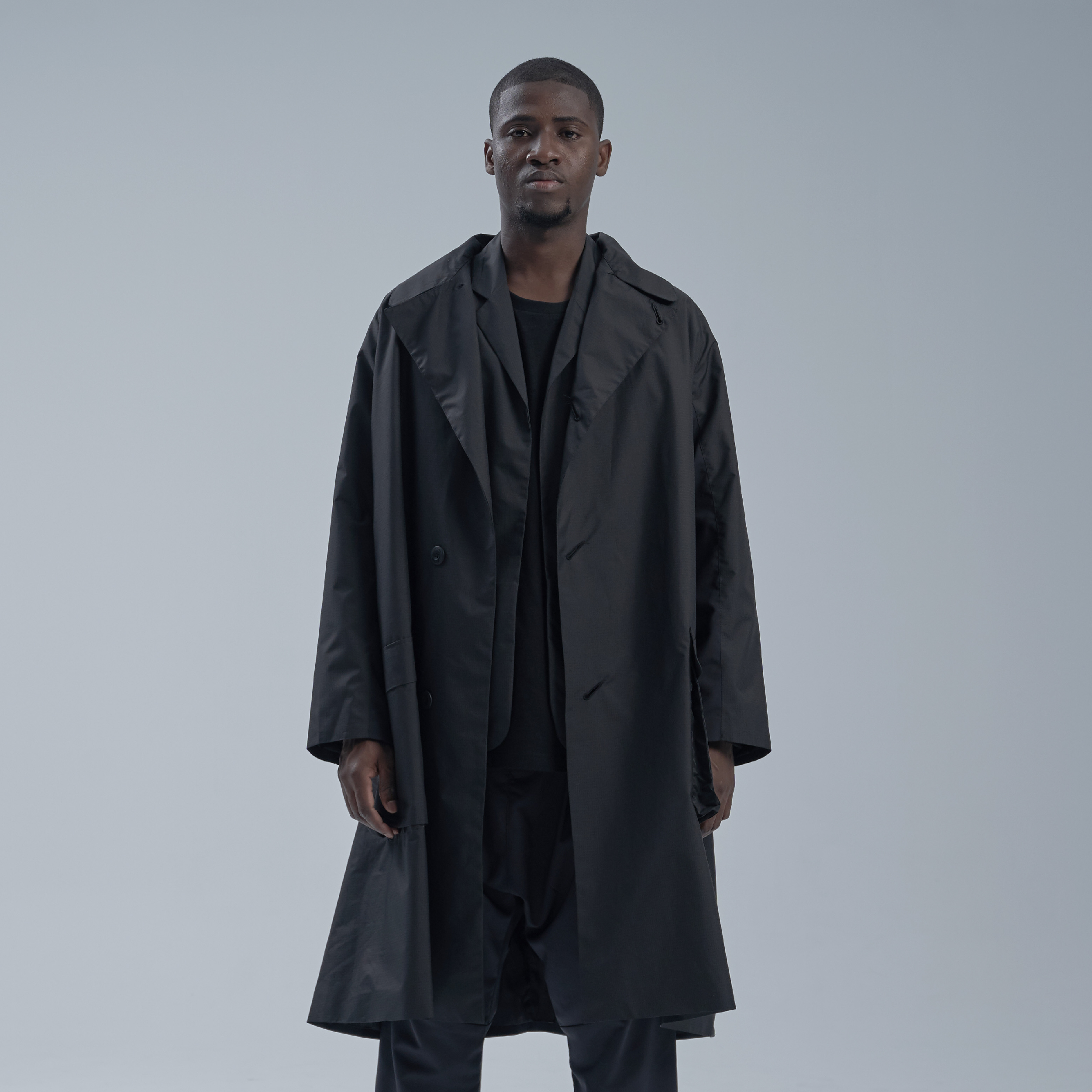 DYCTEAM - SISYPHUS / Patch pocket Stitching Trench Coat