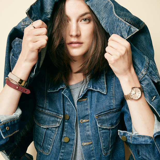 萬年鐘錶 - Fossil  玫瑰金不鏽鋼女錶  ES3435  錶徑36MM  JACQUELINE