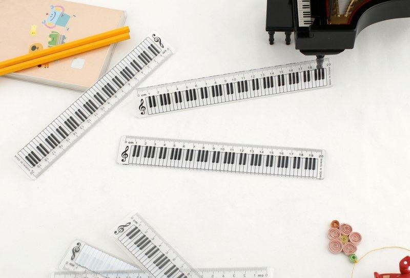 直尺 台製 文具尺 HA20S 鋼琴造型尺 20cm