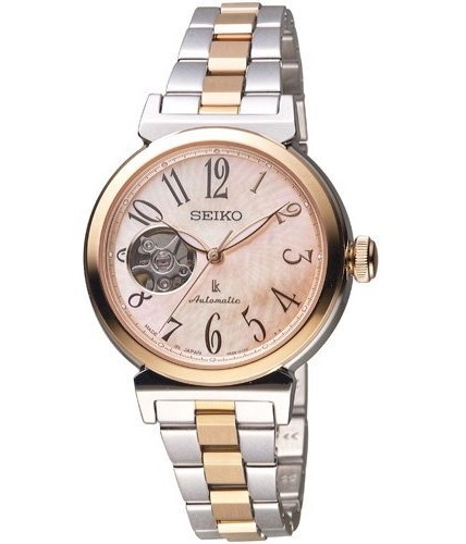 萬年鐘錶 - SEIKO 日本精工  LUKIA    鏤空機械女錶   SSA838J1  /  4R38-01E0KS  錶徑 33.9MM