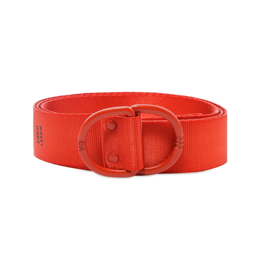 【 Y-3 LOGO BELT 橘色經典LOGO皮帶】