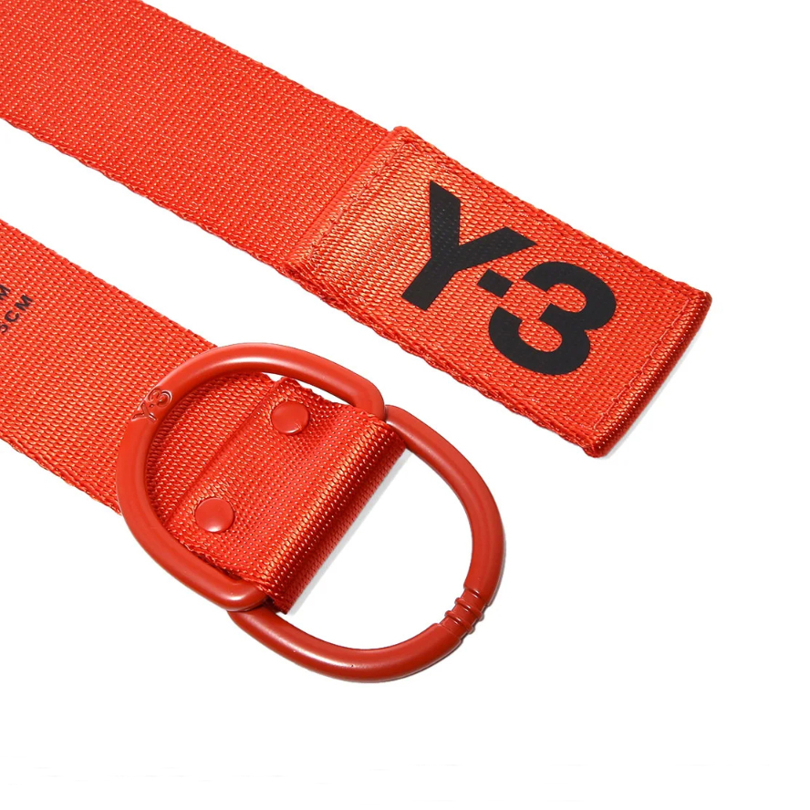 【 Y-3 LOGO BELT 橘色經典LOGO皮帶】