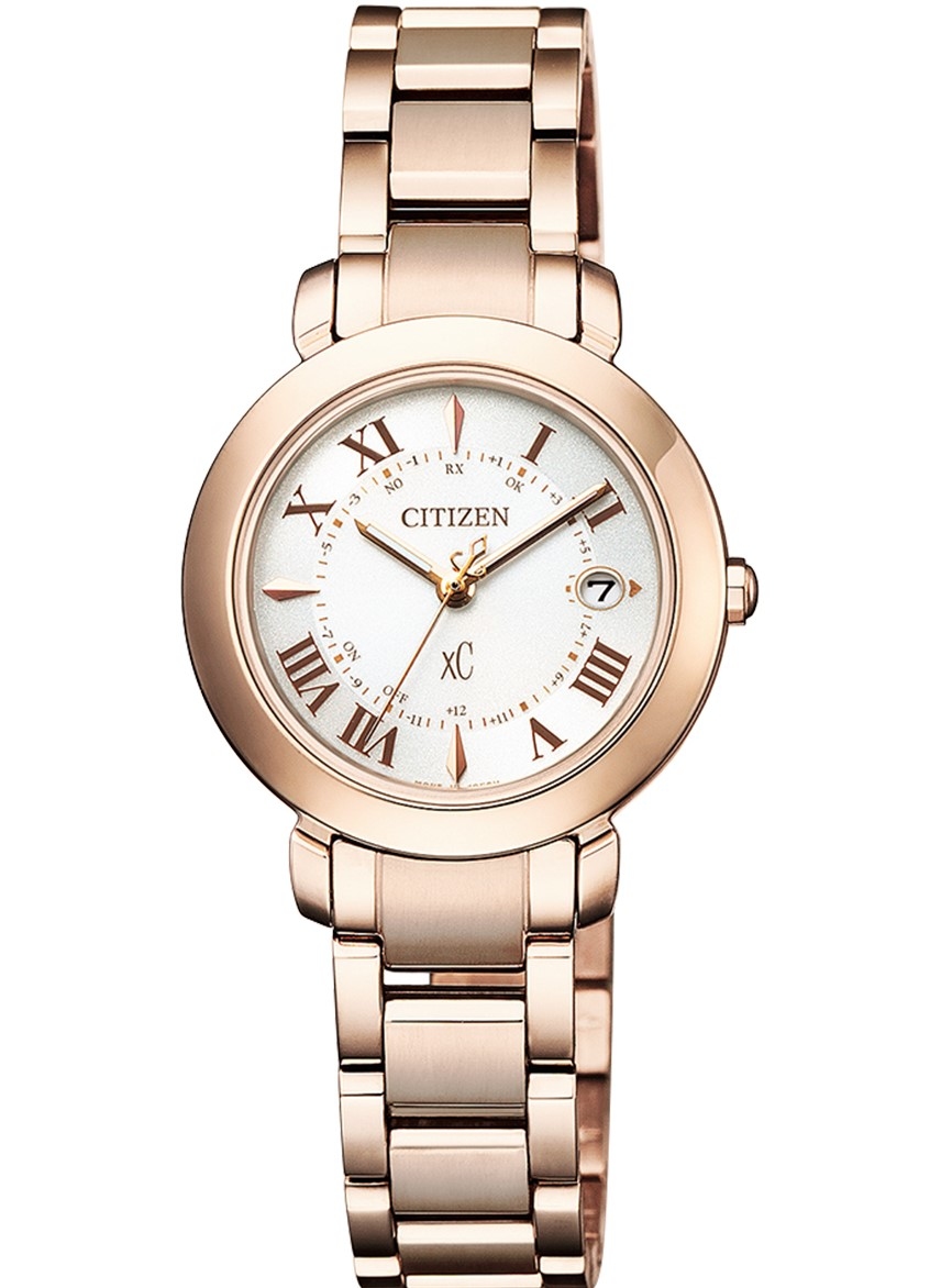 萬年鐘錶 - Citizen 星辰錶  XC   光動能電波錶   ES9444-50A  錶徑27MM