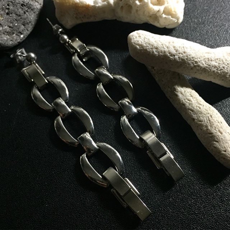 A.ENSE Earrings - oval 耳環 - 橢圓