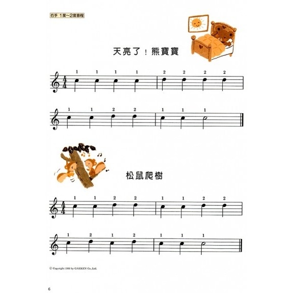 手指的運動【1】【2】【3】拜爾初級程度 P157 P158 P159