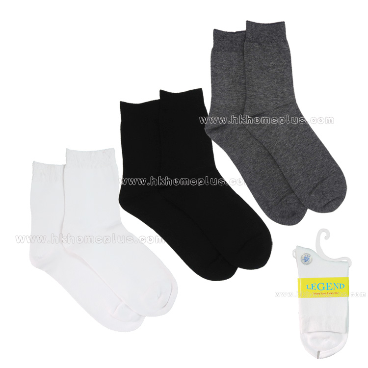 3對裝 LEGEND: 學生棉質一骨襪