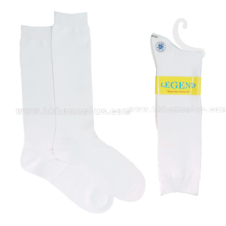 3對裝 LEGEND: 學生棉質二骨半長襪