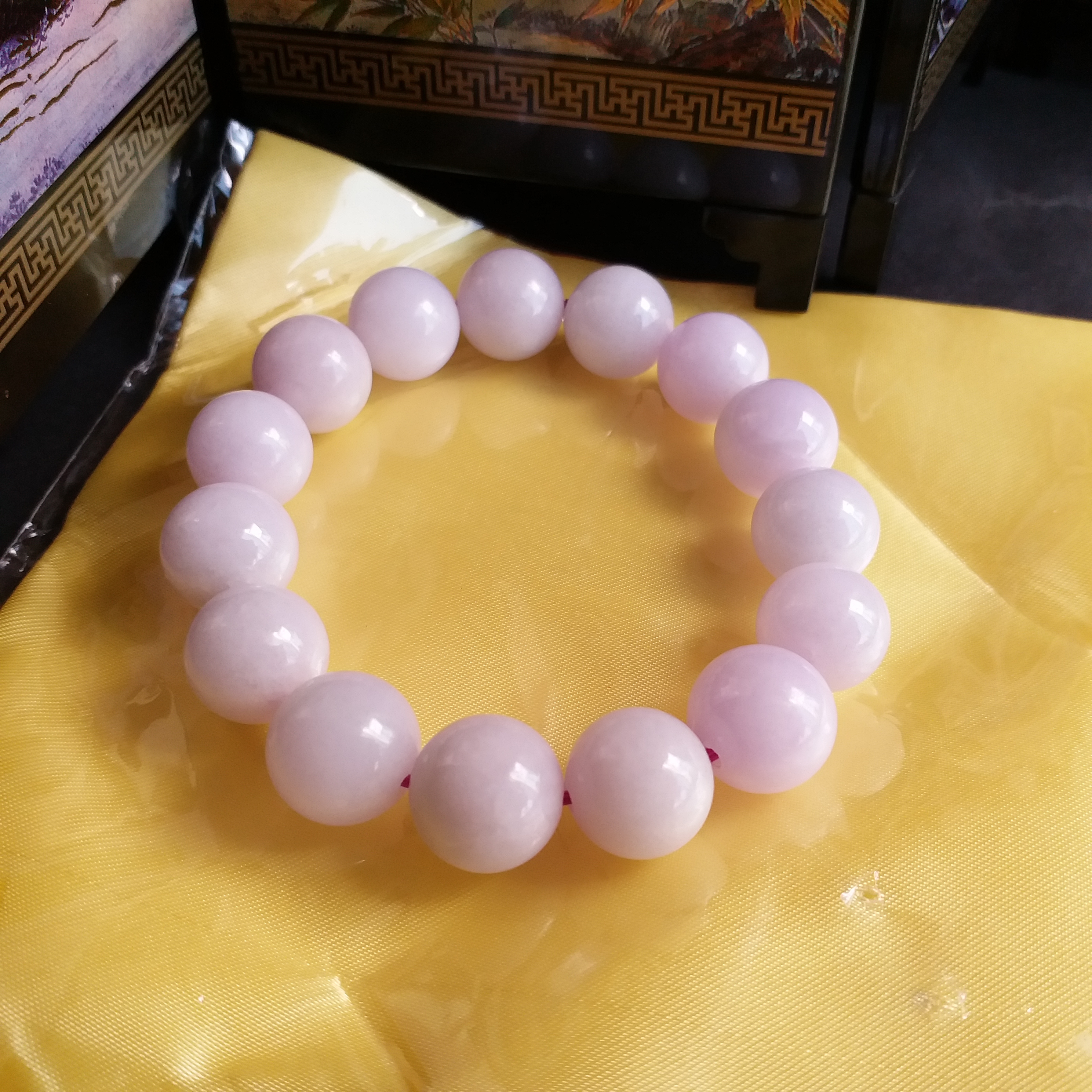 【已結緣】J1611 冰糯淡紫羅蘭手串 (13mm直徑)