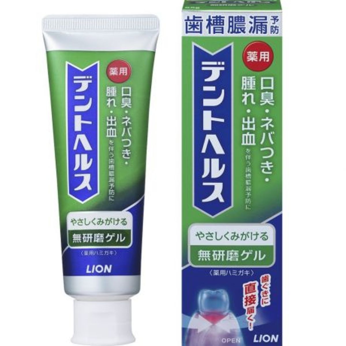 獅王 - Dent Health 無研磨膠護齦牙膏 85g (綠色)