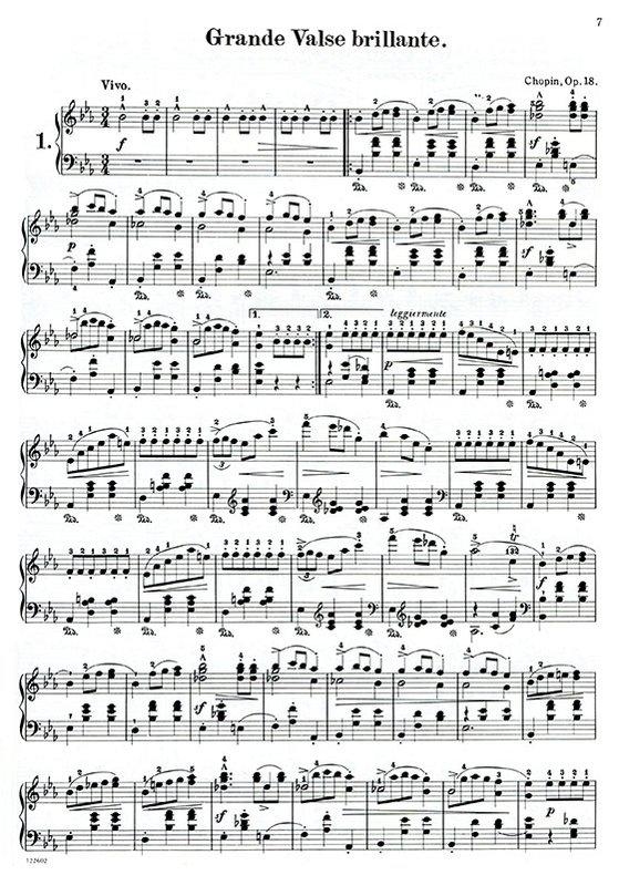 蕭邦 鋼琴名曲集 附中文解說 P602 鋼琴譜