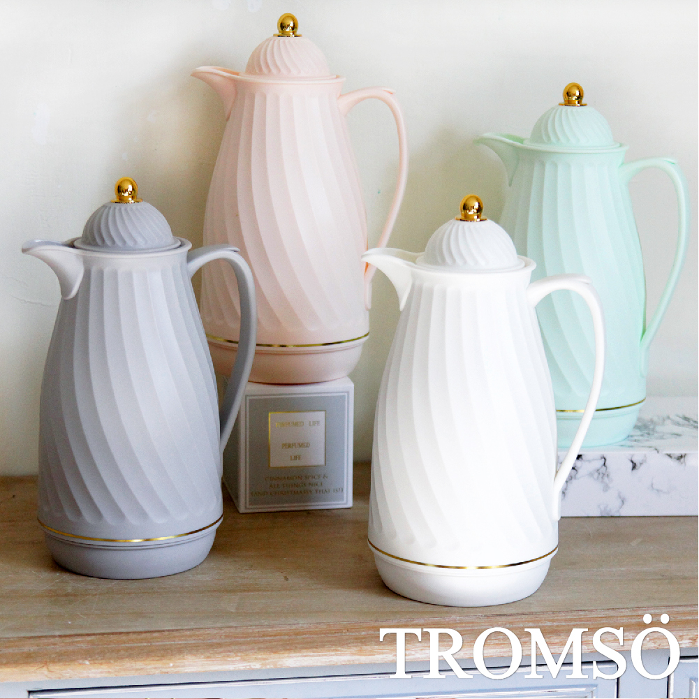 巴黎香榭螺紋玻璃內膽保溫壺 保冷壺