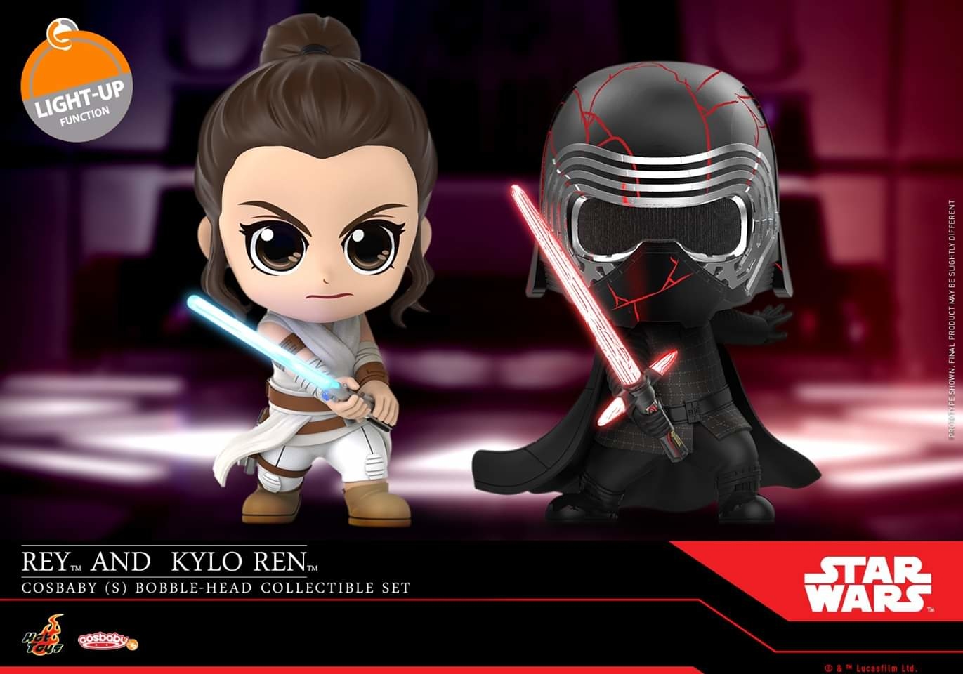 Hot Toys Star Wars Rey and Kylo Ren Cosbaby