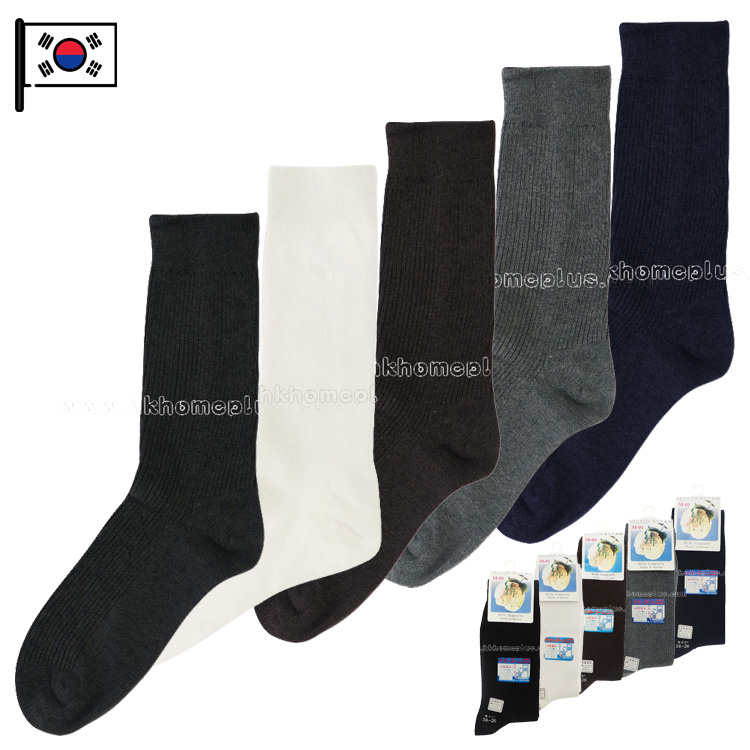 3對裝 ANGELA: 韓國製 24-26 綿質長襪 M-01