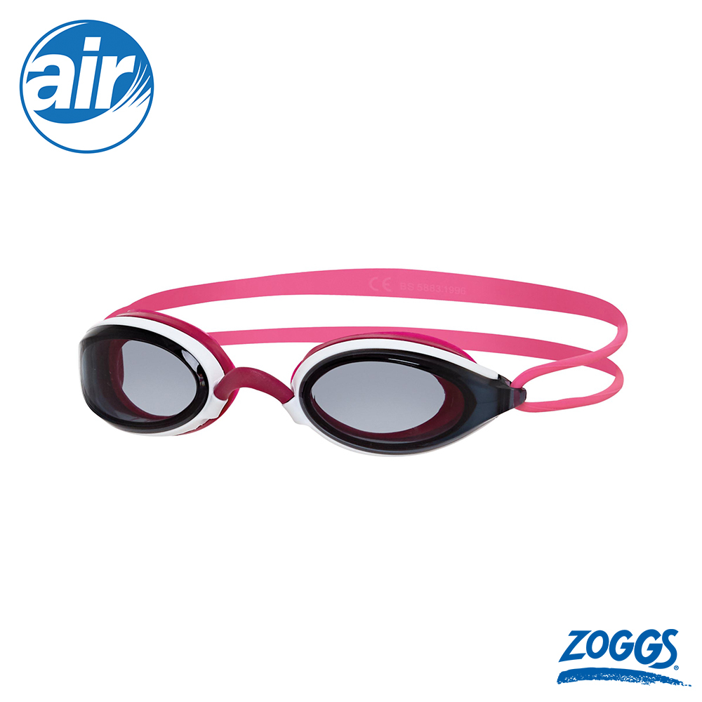 ZOGGS 女性Air氣墊超廣角競技型鐵人泳鏡