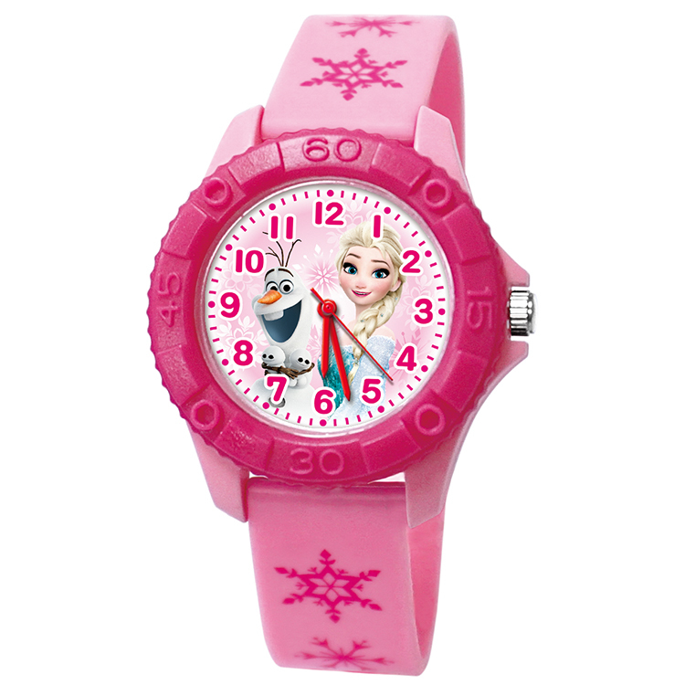 【迪士尼】冰雪奇緣Elsa與雪寶雙色殼兒童錶(17)