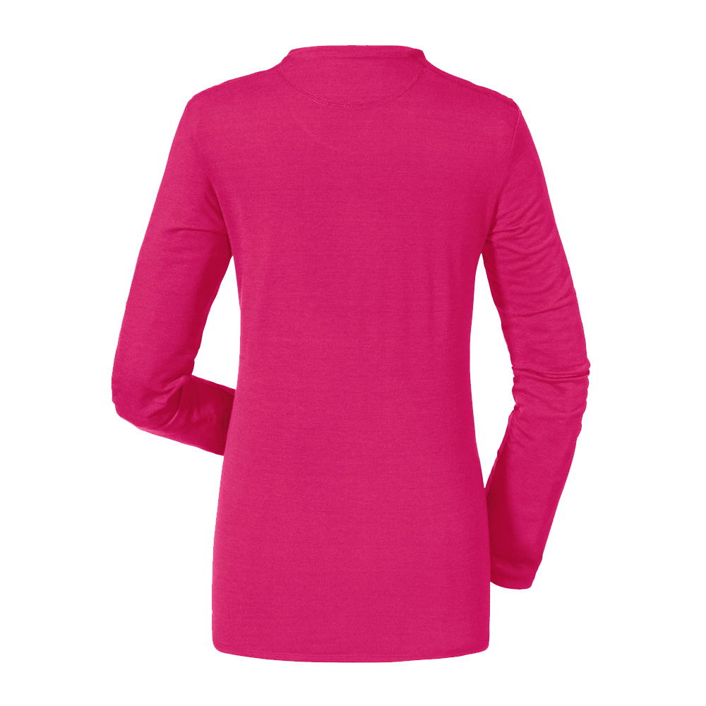 【Schoffel】女排汗透氣長袖印花圓領衫 / 9SL10-12503-甜心桃