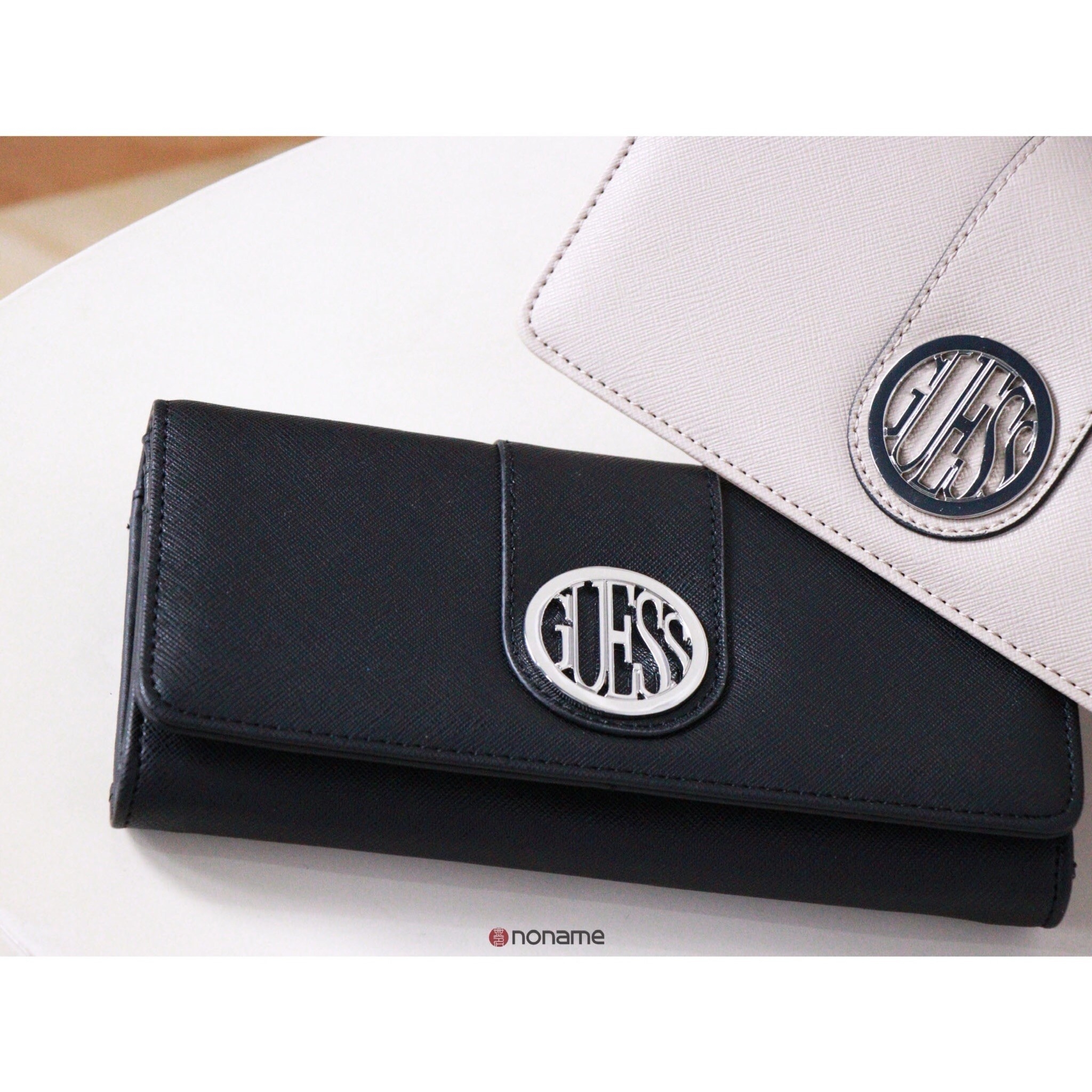 GUESS 金屬Logo 基本款 皮夾 長夾