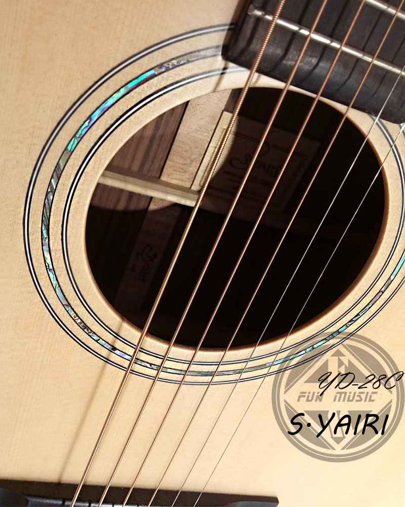 S.yairi Yd28 all soild 全單板木結他/精選ebony指板/提供一流舒適手感