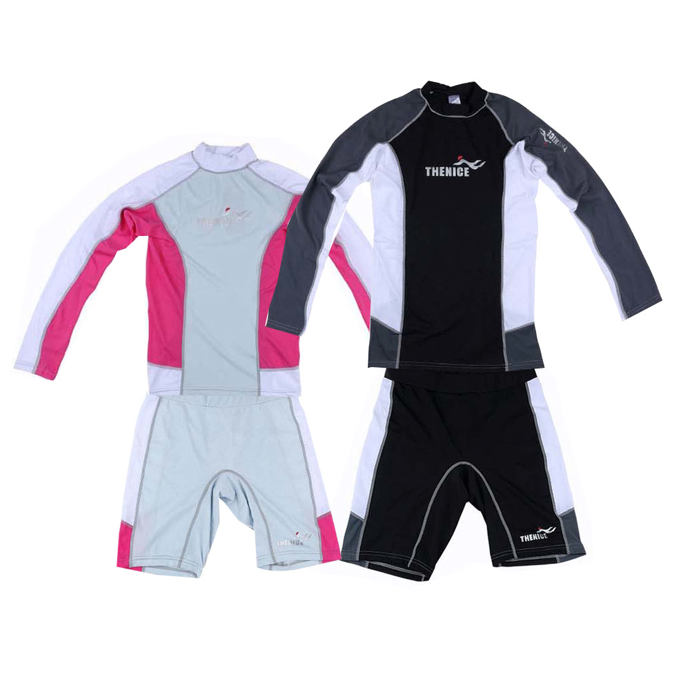 潛水衣【THENICE】分體潛水衣-長袖短褲