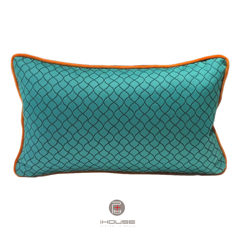 綠粼橘邊腰枕