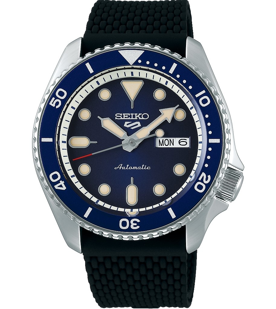 萬年鐘錶 - SEIKO  5 Sports   藍 機械水鬼 SRPD71K2 / 4R36-07G0L  錶徑42.5MM
