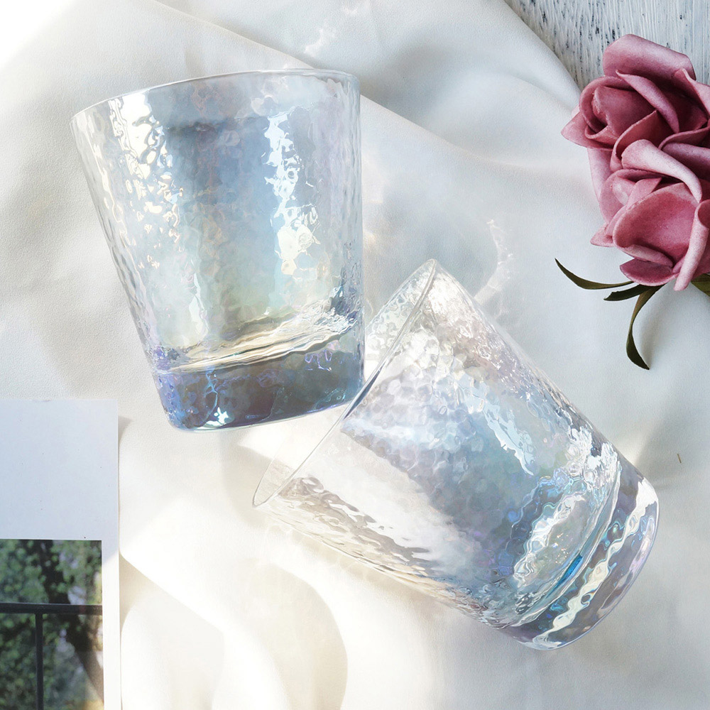 迷幻質感家用耐熱玻璃水杯 350ML