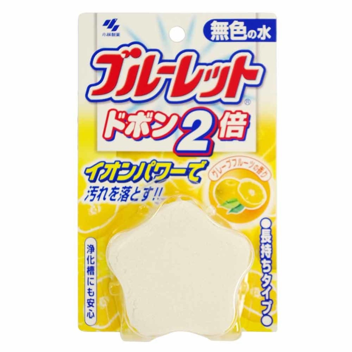 小林製藥 - 馬桶芳香清潔塊星星 120g (柚子香)