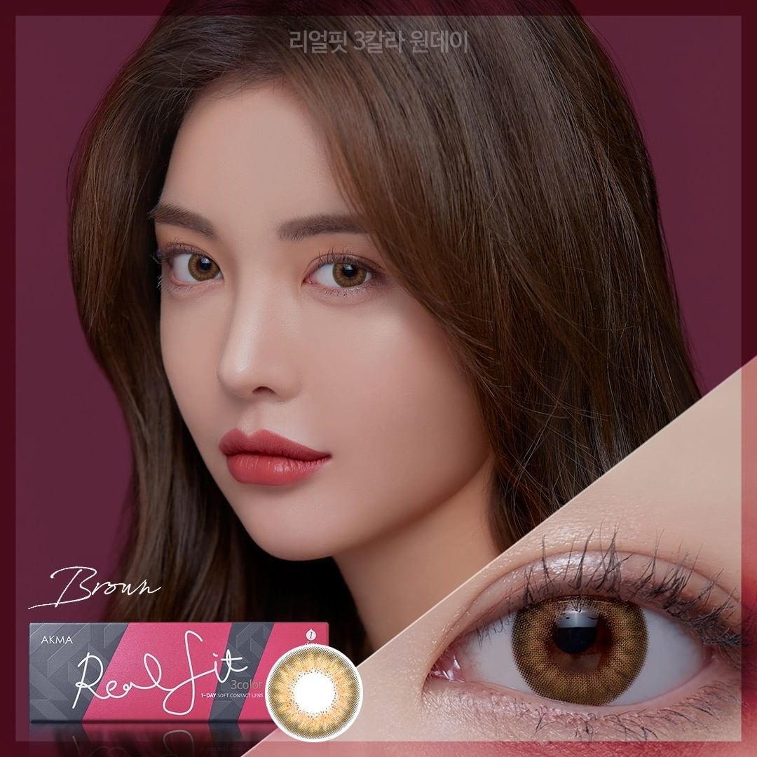 「1+1｣ LENSME Real Fit 3 Color #Brown 1-day /30p