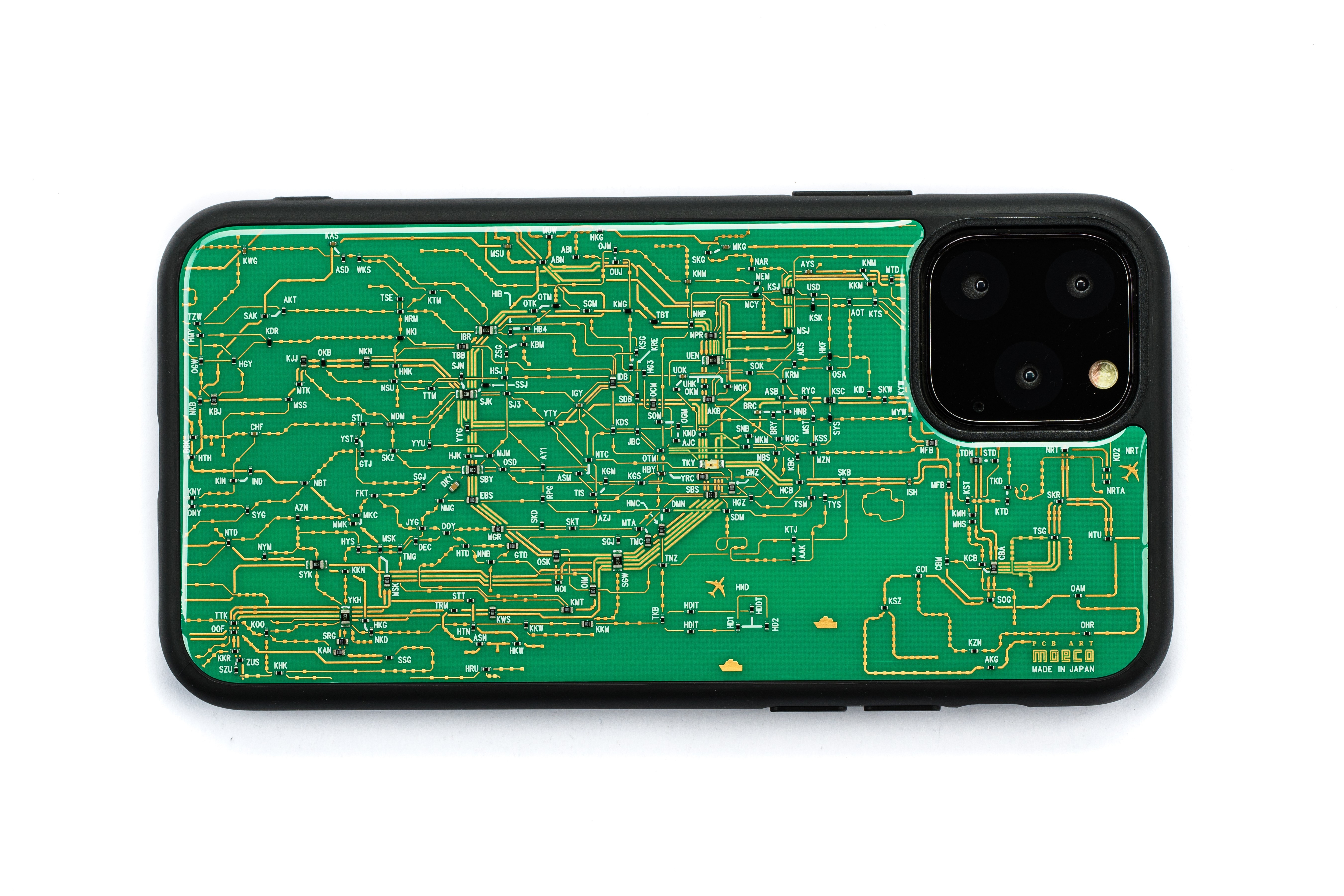 FLASH 東京電路線圖 iPhone 11Pro手機殼 ( 綠色 )