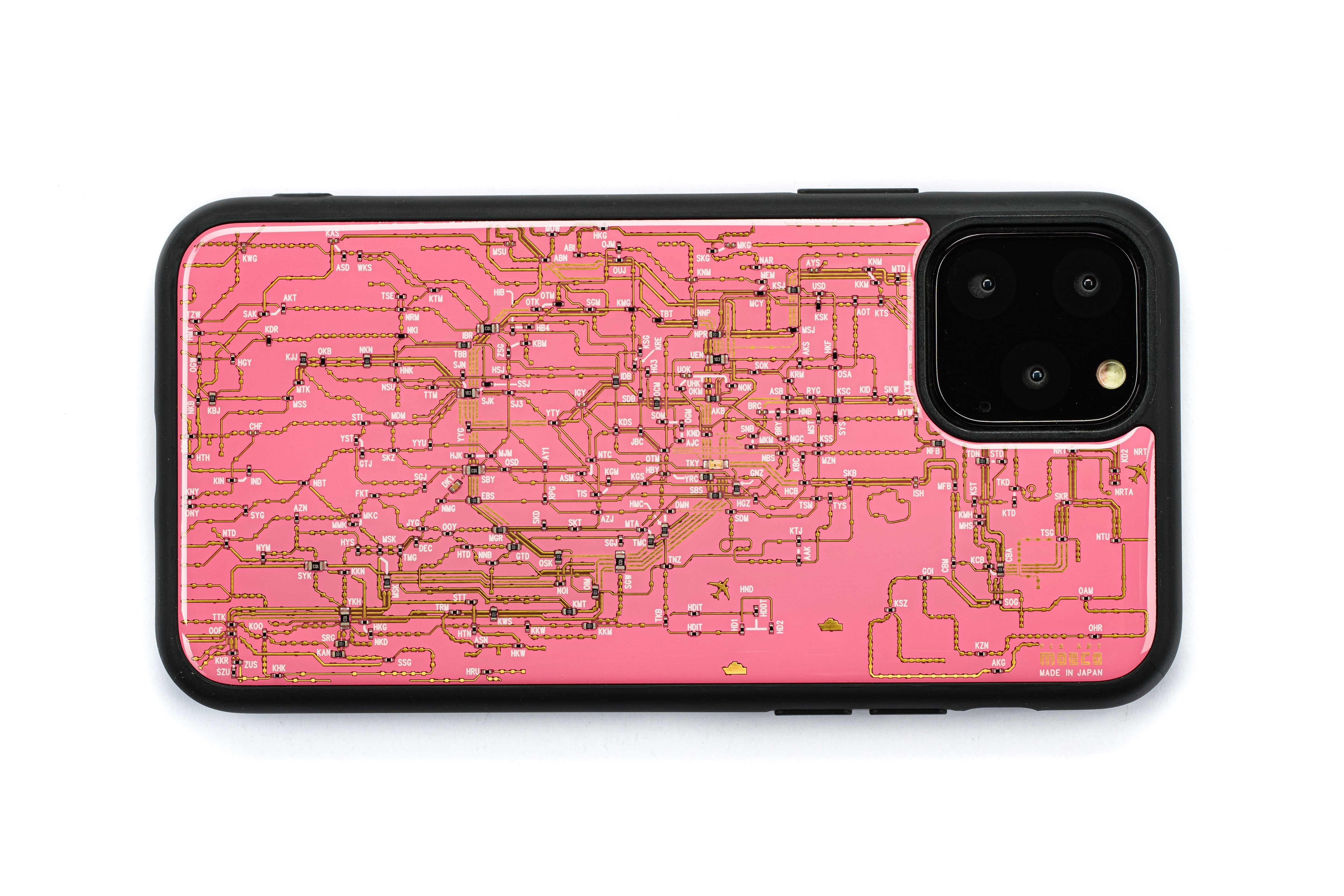 FLASH 東京電路線圖 iPhone 11Pro手機殼 ( 粉紅色 )