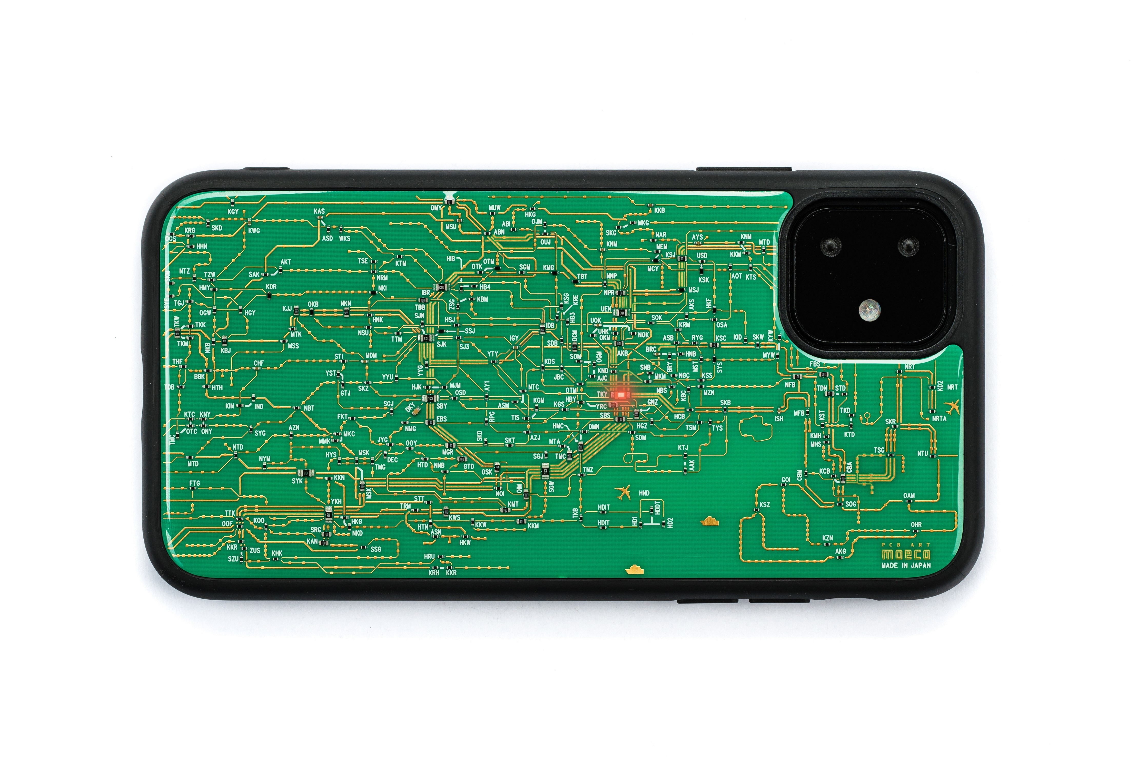 FLASH 東京電路線圖 iPhone 11手機殼 ( 綠色 )