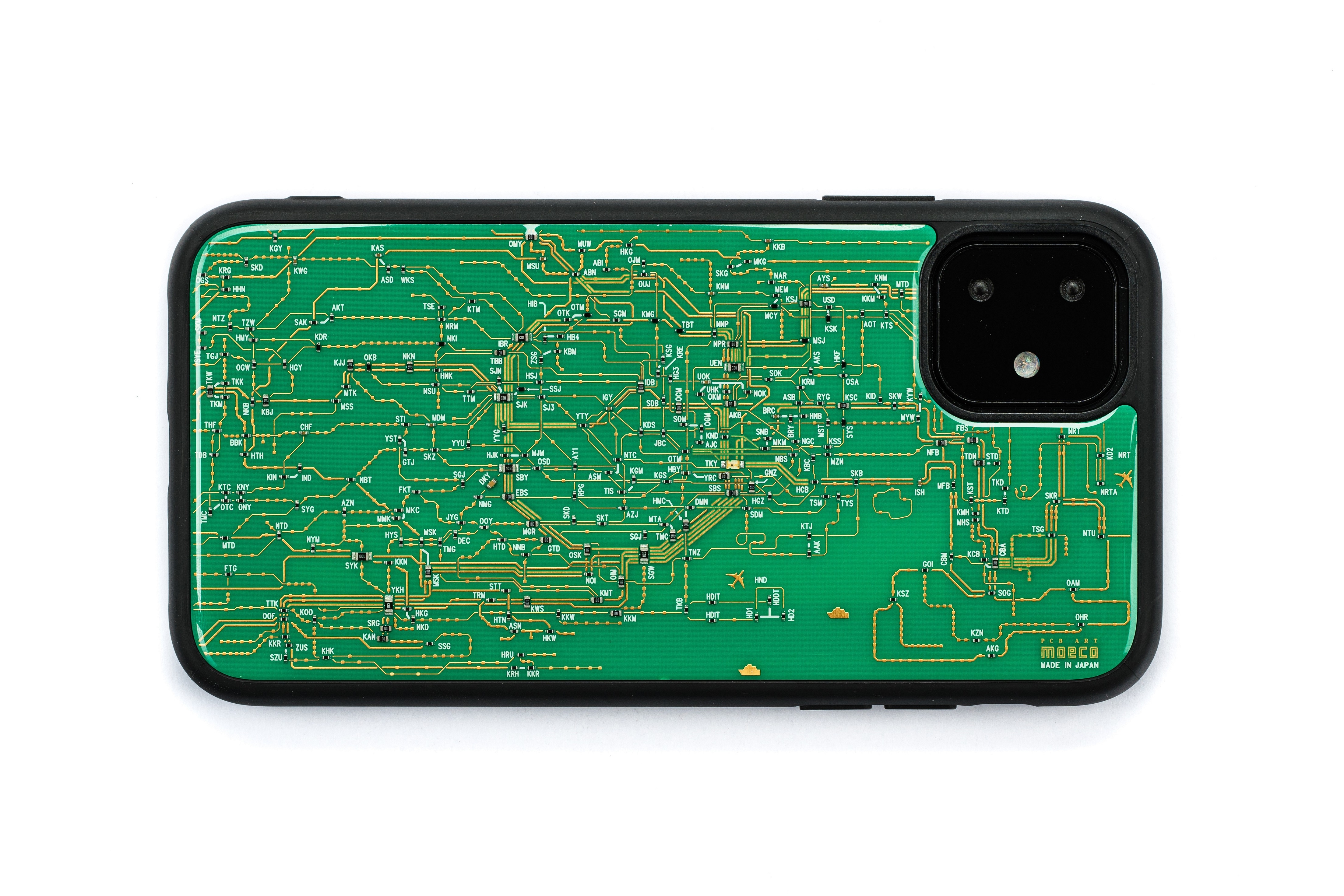 FLASH 東京電路線圖 iPhone 11手機殼 ( 綠色 )