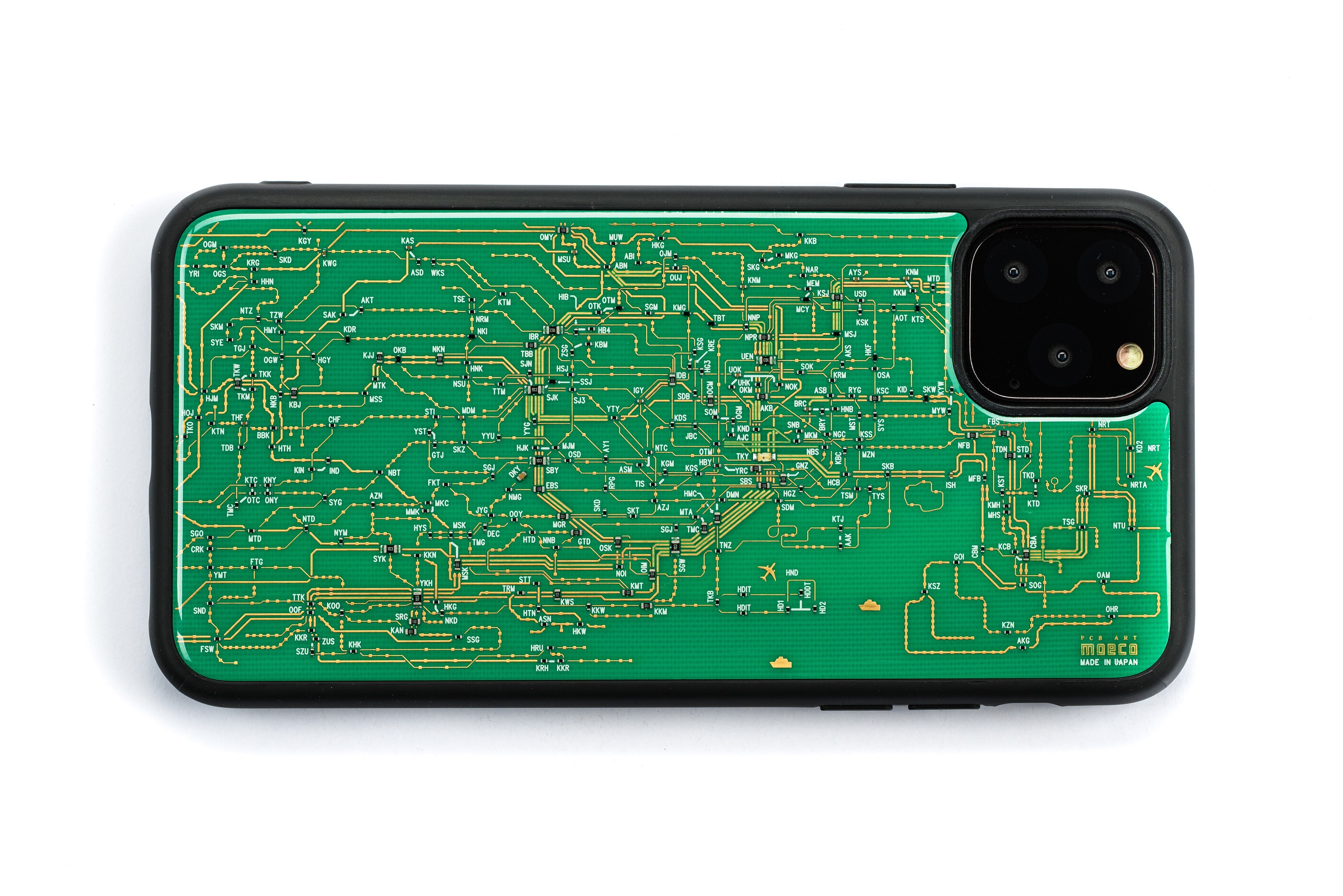 FLASH 東京電路線圖 iPhone 11Pro Max 手機殼 ( 綠色 )