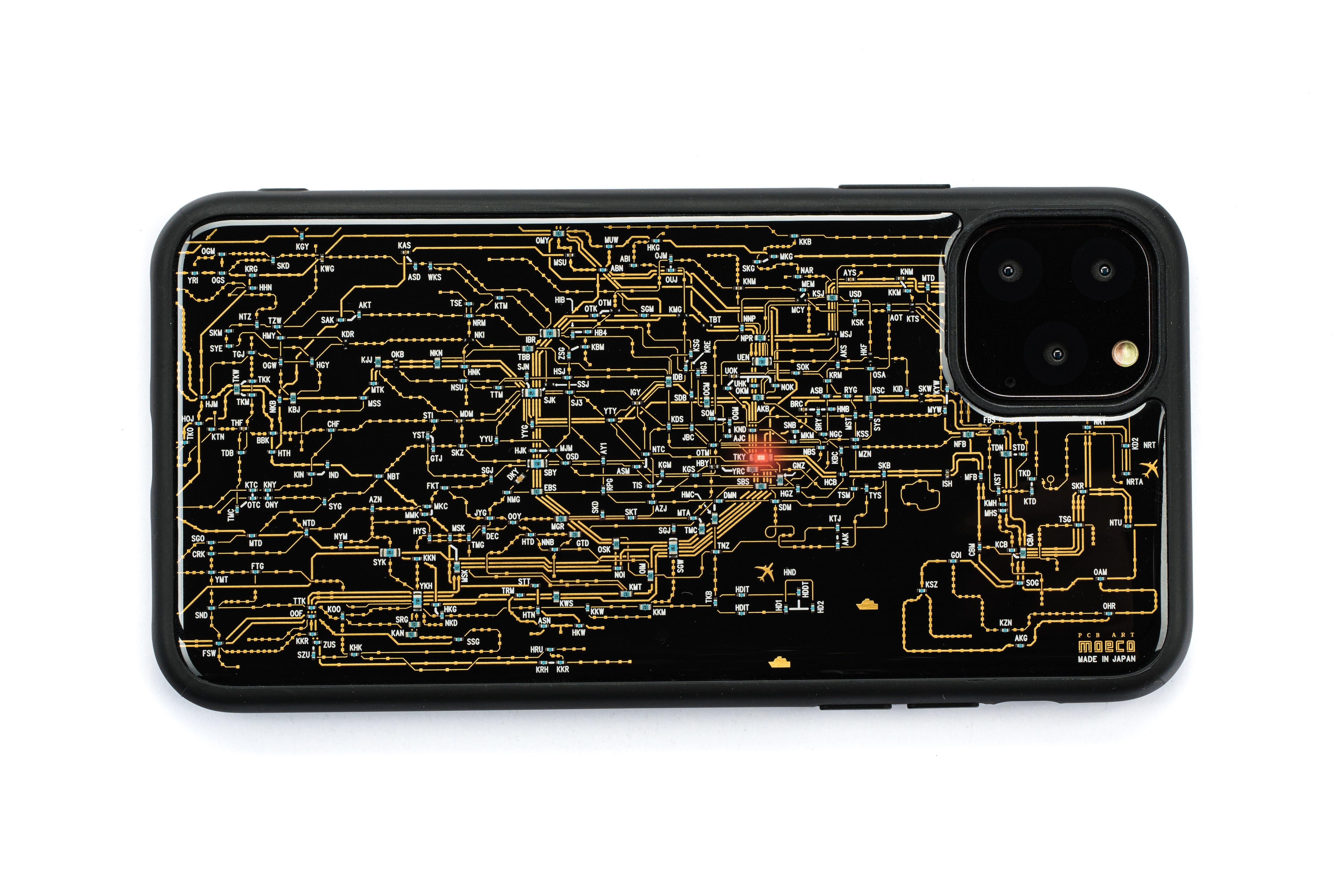 FLASH 東京電路線圖 iPhone 11Pro Max 手機殼 ( 黑色 )