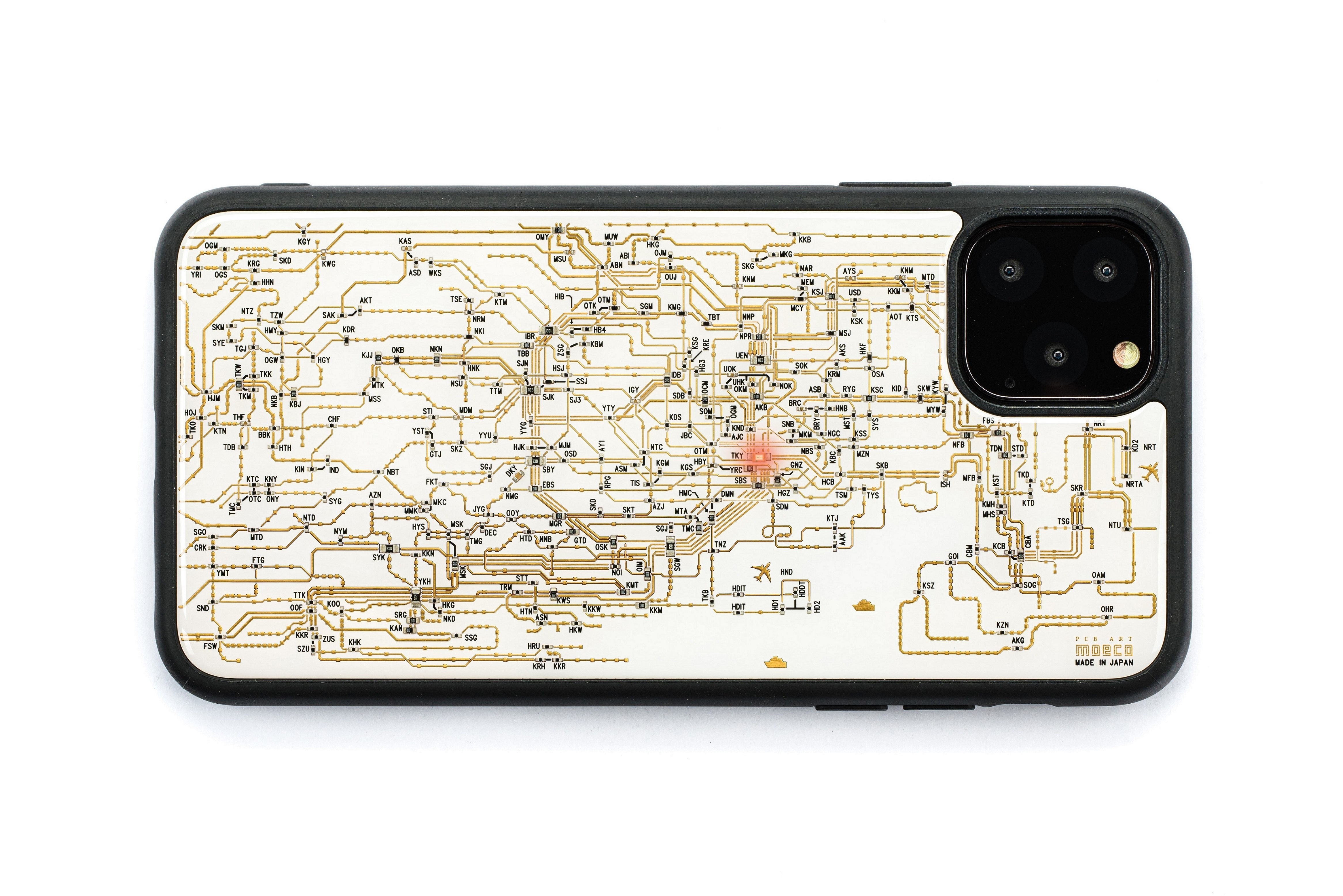 FLASH 東京電路線圖 iPhone 11Pro Max 手機殼 ( 白色 )