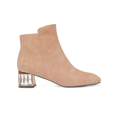 square toe suede boots