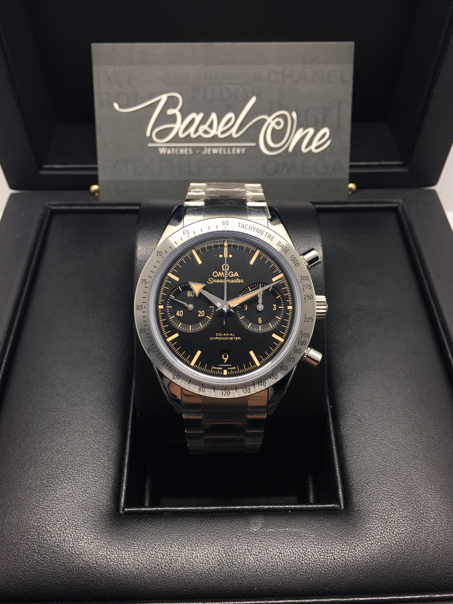 Discontinued OMEGA SPEEDMASTER 331.10.42.51.01.002 '57 OMEGA CO‑AXIAL CHRONOGRAPH 41.5 MM BLACK DIAL STEEL