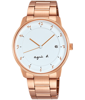 萬年鐘錶 - agnes b.   手繪  阿拉伯數字時標  BS9002J1  /  VJ42-KZ30P  表徑38MM