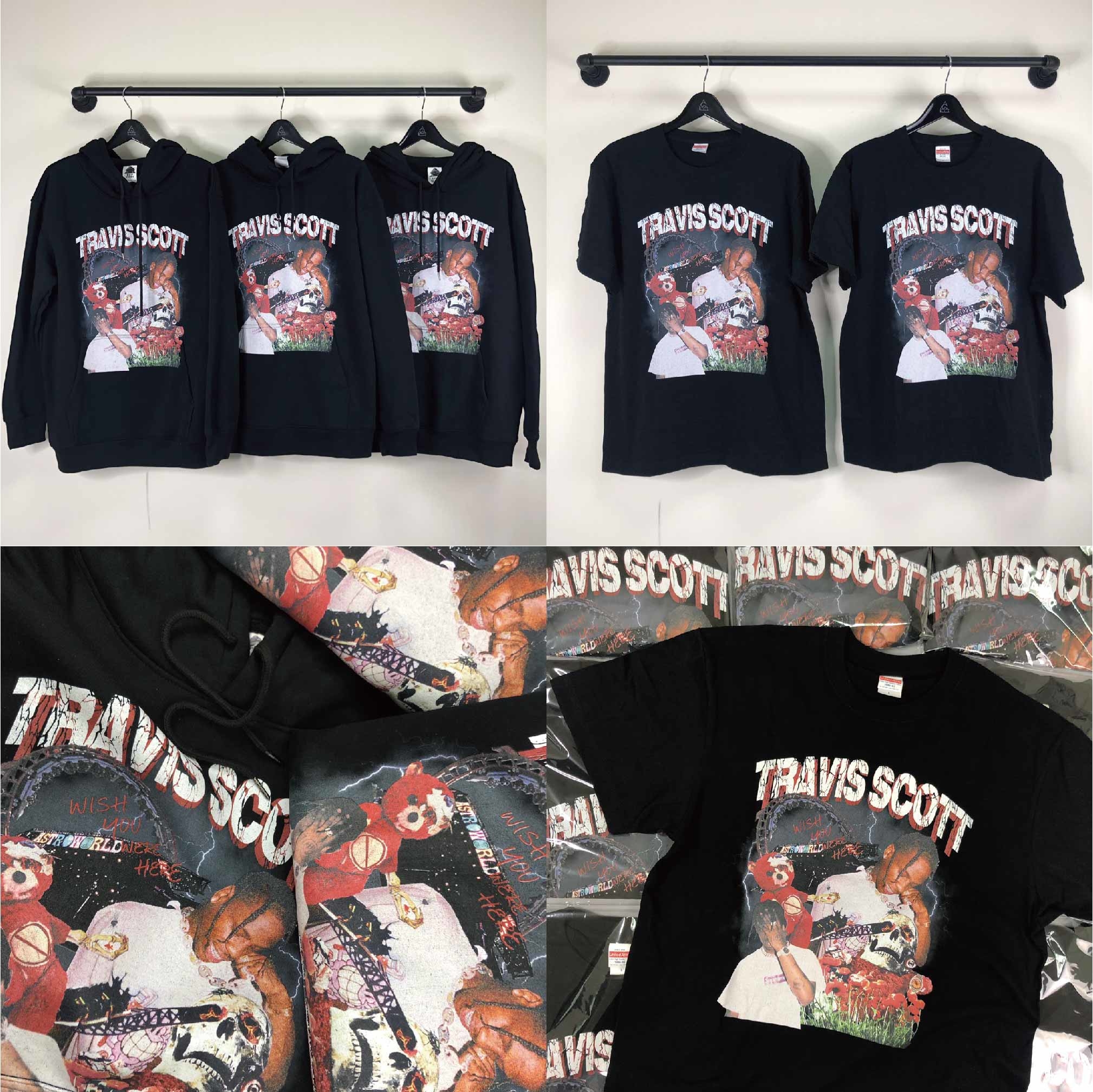 GHOST MADE TRAVIS SCOTT 肖像短袖/連帽衛衣 GhostMade