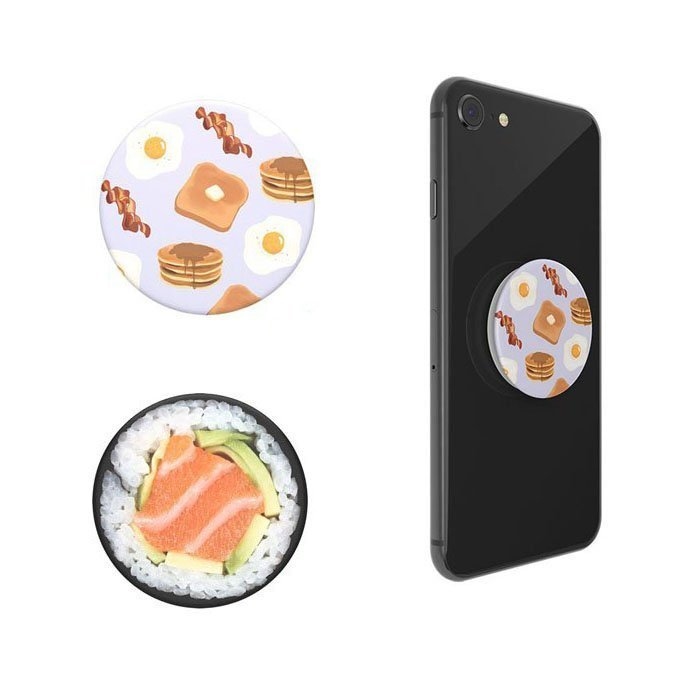 【6折】PopSockets泡泡騷 食物 下午茶 手機 追劇神器 抖音運鏡 捲線器 iPhone HTC Samsung