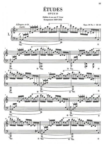 鋼琴譜 蕭邦【原典版】練習曲 (Y24)