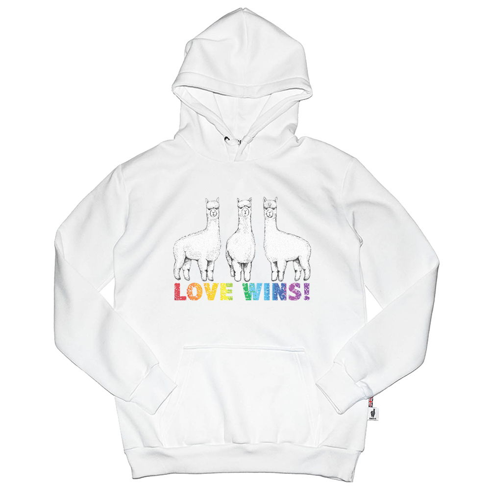 LOVE WINS: Triplets Alpaca 三羊開泰 高磅數長袖帽T