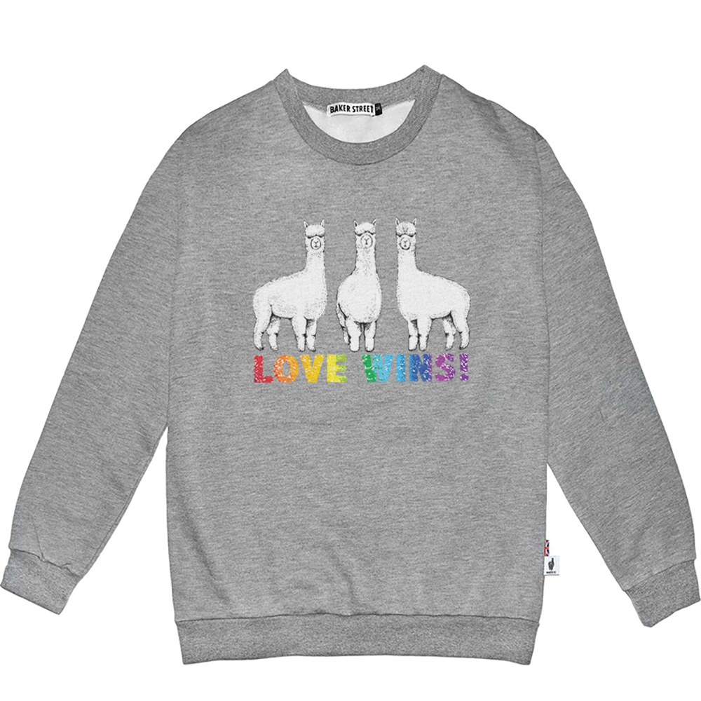 LOVE WINS: Triplets Alpaca 三羊開泰 高磅數長袖圓T