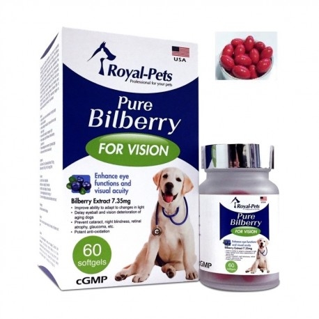Royal-Pets Pure Bilberry for dogs 60 softgels