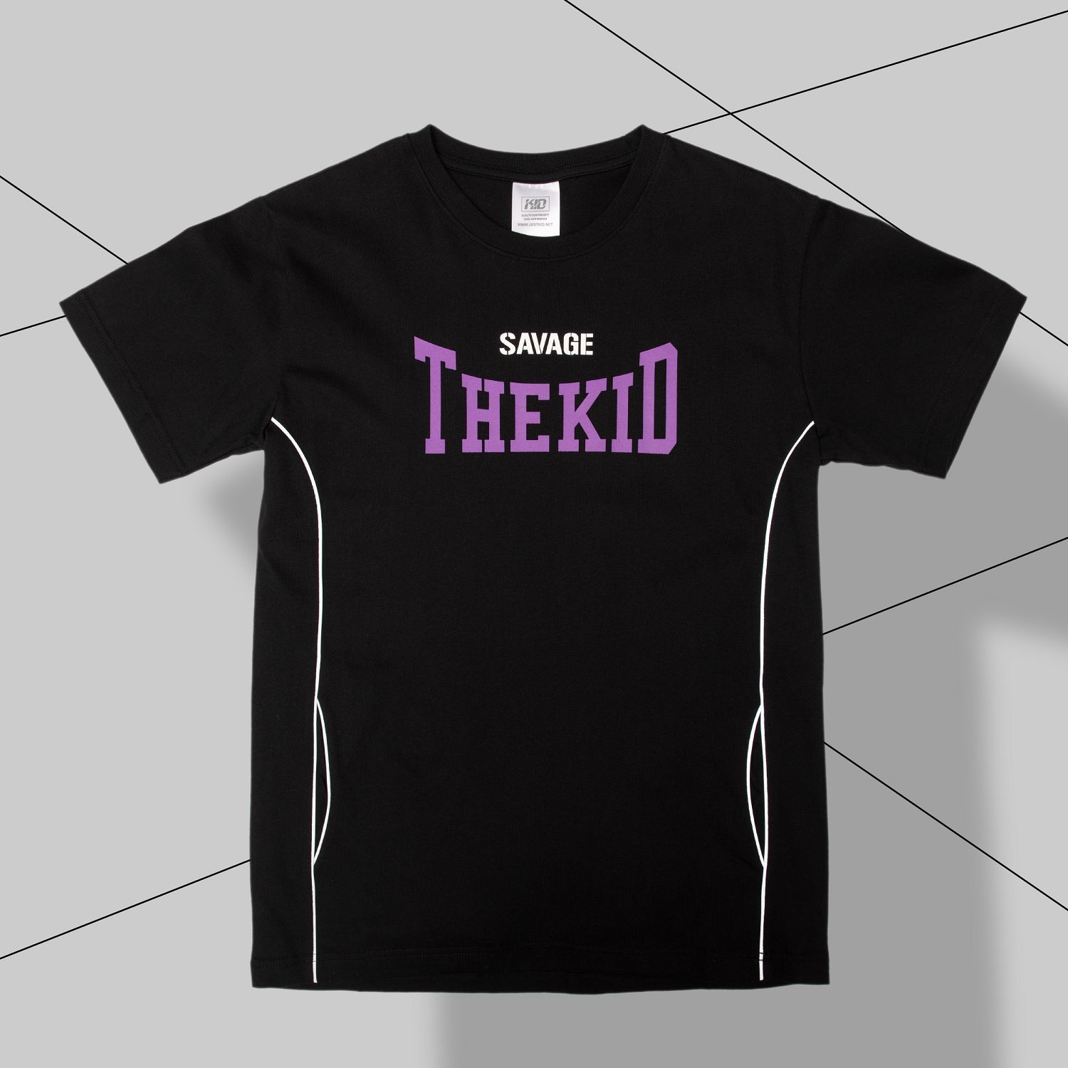 KID ® 反光條短T 黑